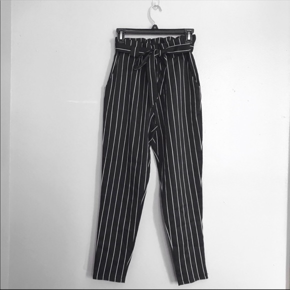Fashion Nova Pants - Fashion Nova High Waisted Paper Bag Waist Pants